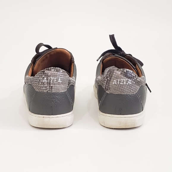 Aizea Jon Grained Leather Python Sneakers 43 - Picture 4 of 8